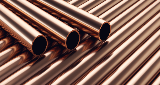 copper pipes industrial pipes