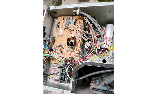 disassebly as part of aircon troubleshooting