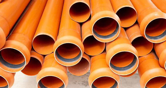 minimalist construction pvc pipes arrangement
