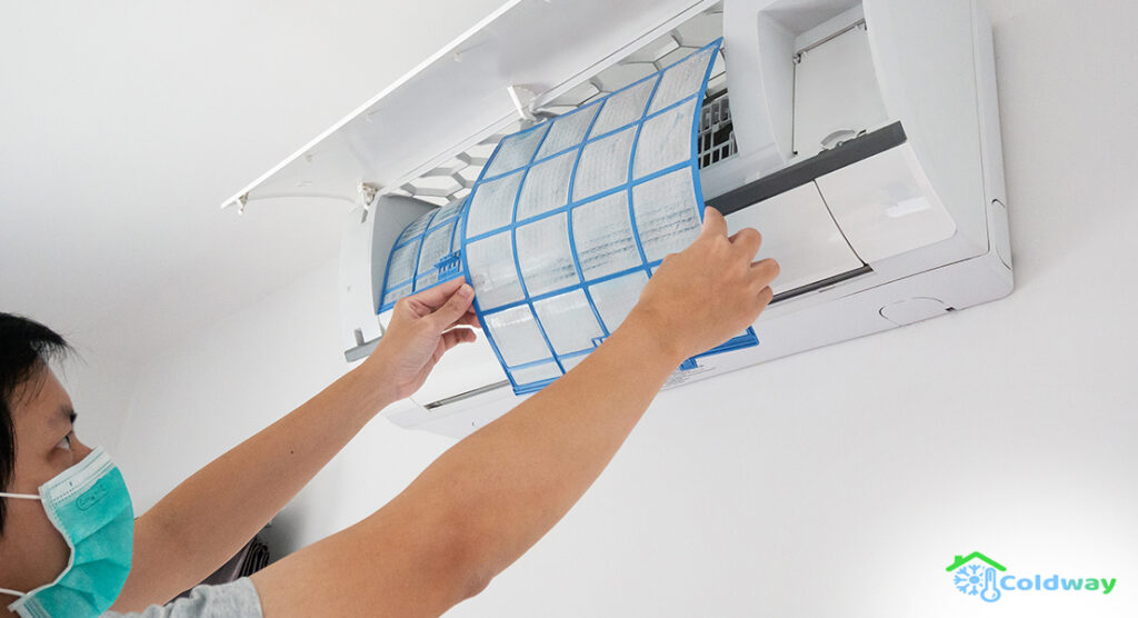 Dust mould and mildew-aircon cleaning